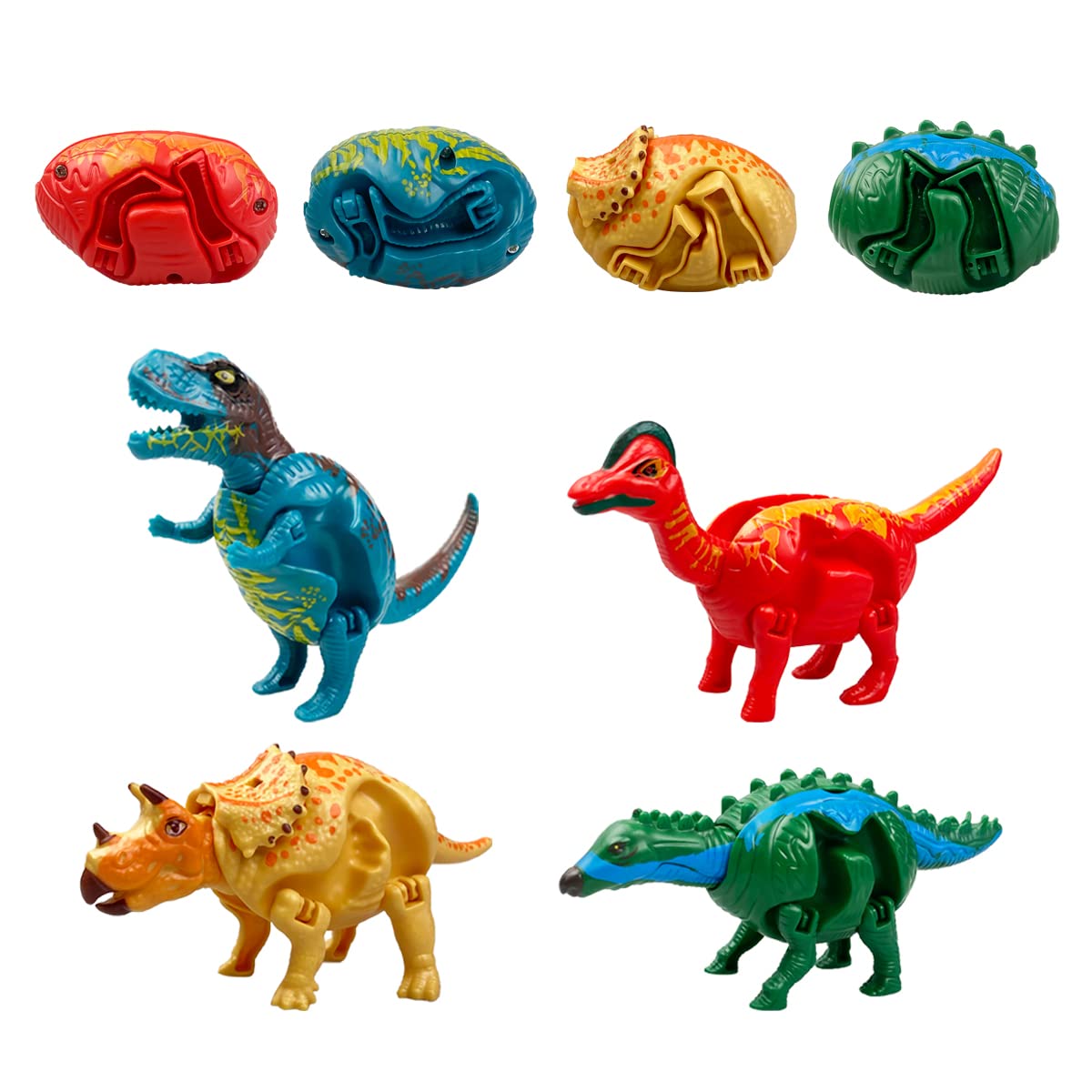 Anditoy dinosaur deformation egg with colorful shell for imaginative play