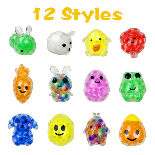 Anditoy Easter mini stress ball easter egg design, a bright pocket-sized toy for stress relief