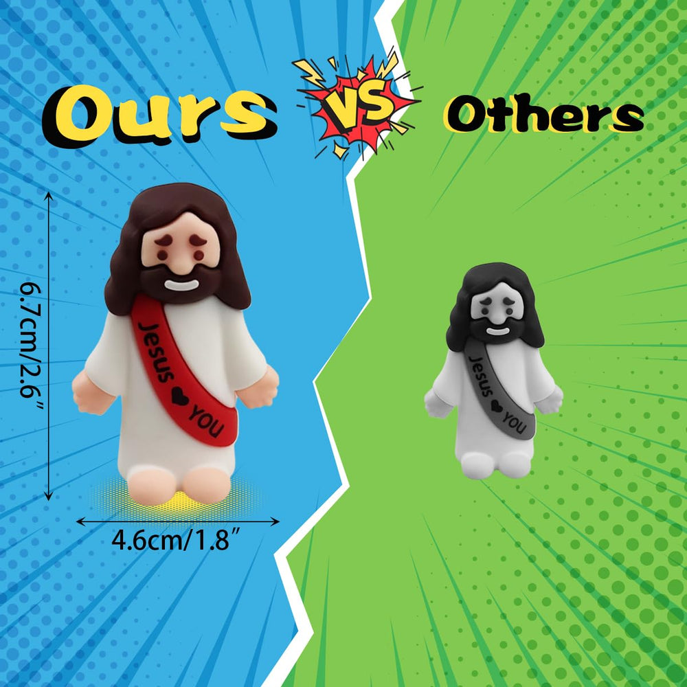 Anditoy big-pack Jesus figure close-up with smooth rubber finish