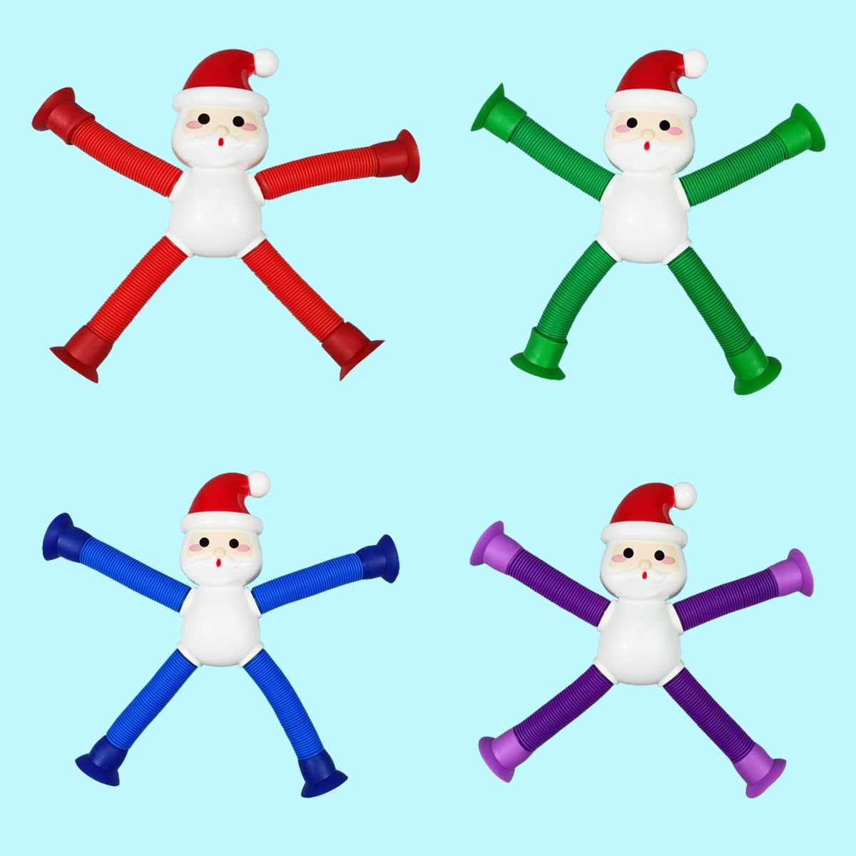 Anditoy Santa Claus red pop tubes for engaging, portable fidget fun.