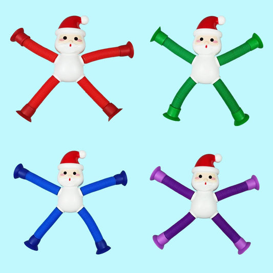 Anditoy Santa Claus red pop tubes for engaging, portable fidget fun.