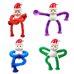 Anditoy Santa Claus suction cup pop tubes pack for hands-on sensory play.