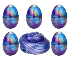 Anditoy slime eggs in blue, purple, and gold for creative, mess-free play.