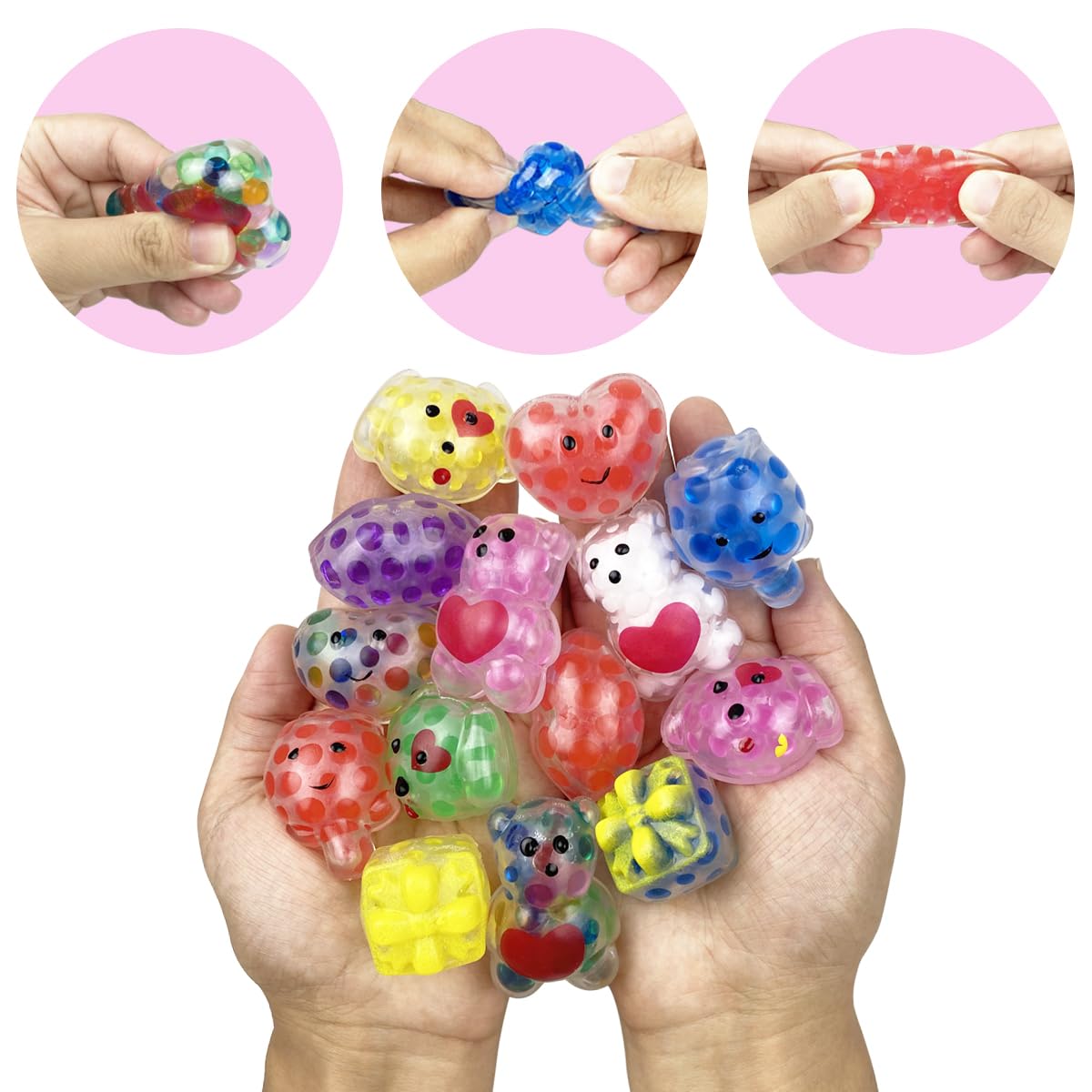 Anditoy Valentines squeeze toy lip with cards, a playful desk accessory