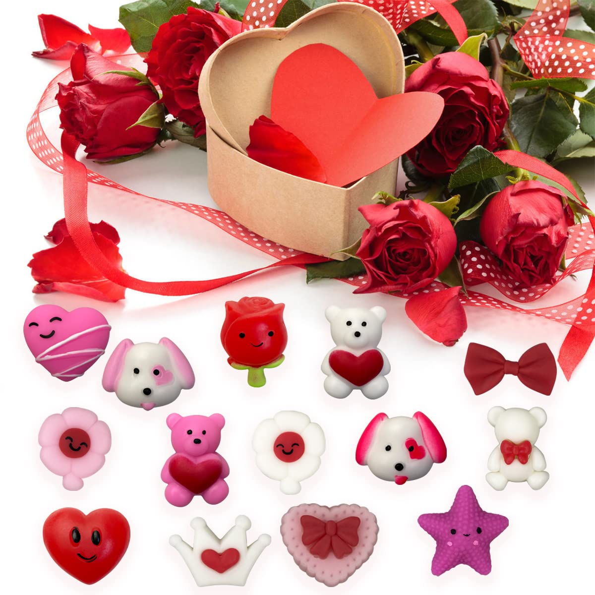Anditoy pink bear squishy fun for Valentine exchanges in class