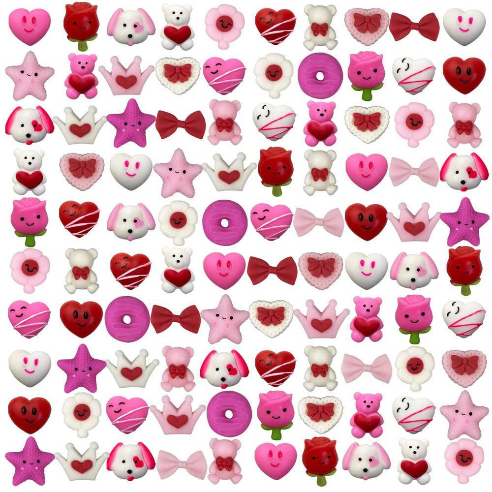 Anditoy Valentines white heart squishy for classroom rewards and gifts