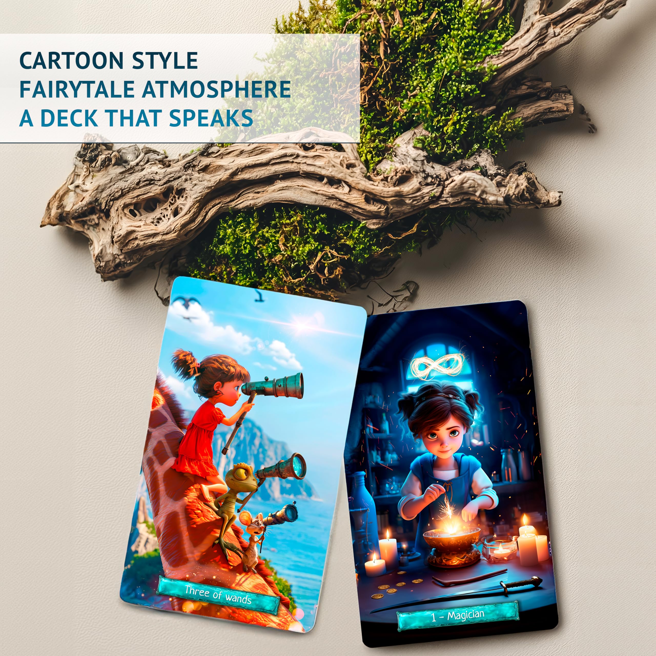 ANDREWBOLOTIN Tarot of Little Lera 78 cards with magical scenes for storytelling and intuition.