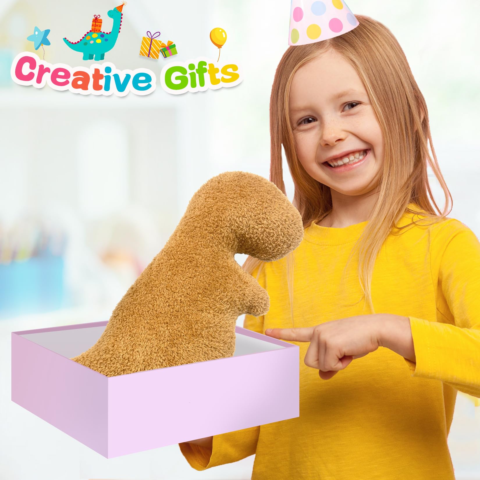 Andywoo Dino Nuggets Plush gift-ready packaging suitable for gifting