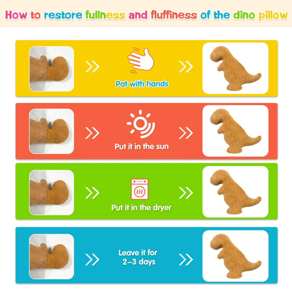 Andywoo Dino Nuggets Plush mid-shot demonstrates durable, comforting hug