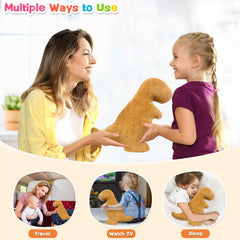 Andywoo Dino Nuggets Plush vacuum-pack image shows travel-ready packaging