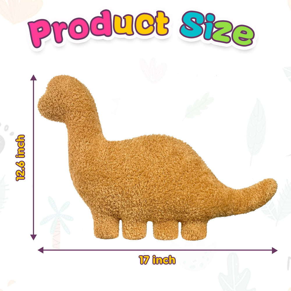 Andywoo soft dino pillow study buddy, ideal for lazy afternoons.