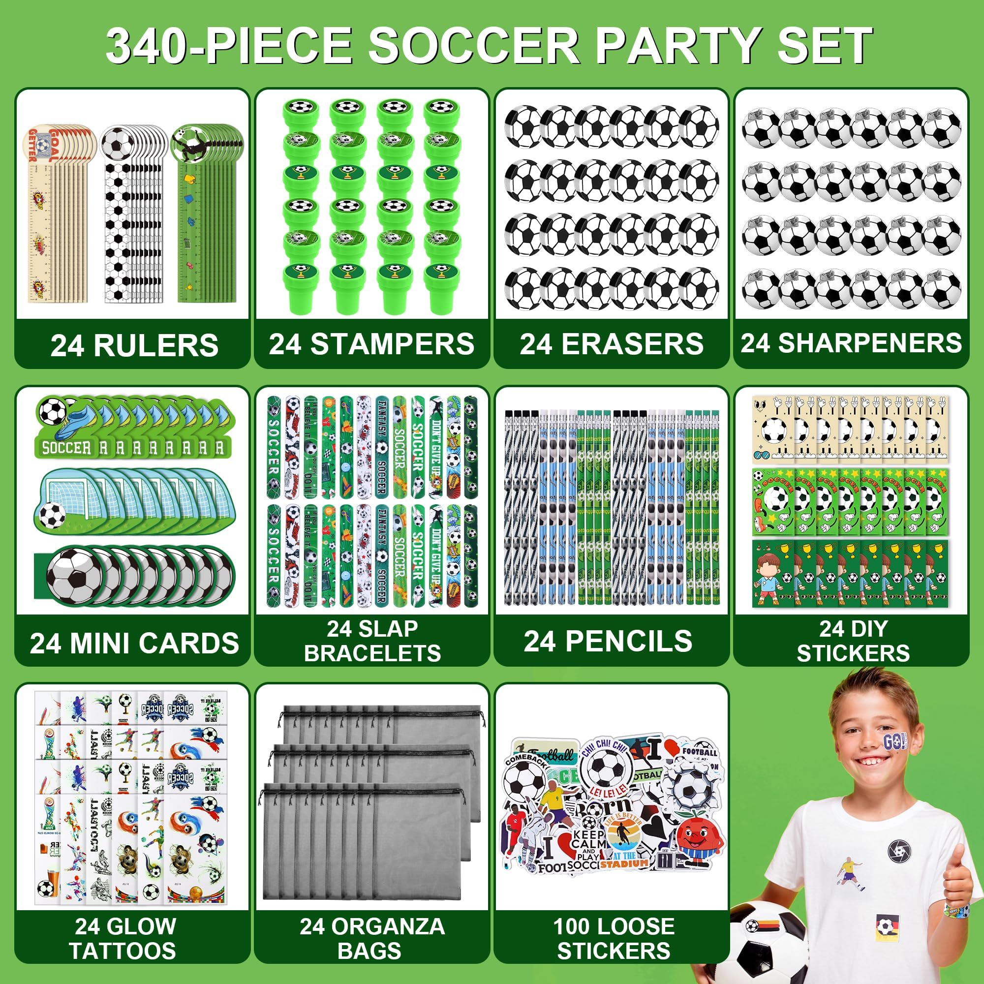 Aneco soccer pencils for classroom activities and party crafts with durable wood.
