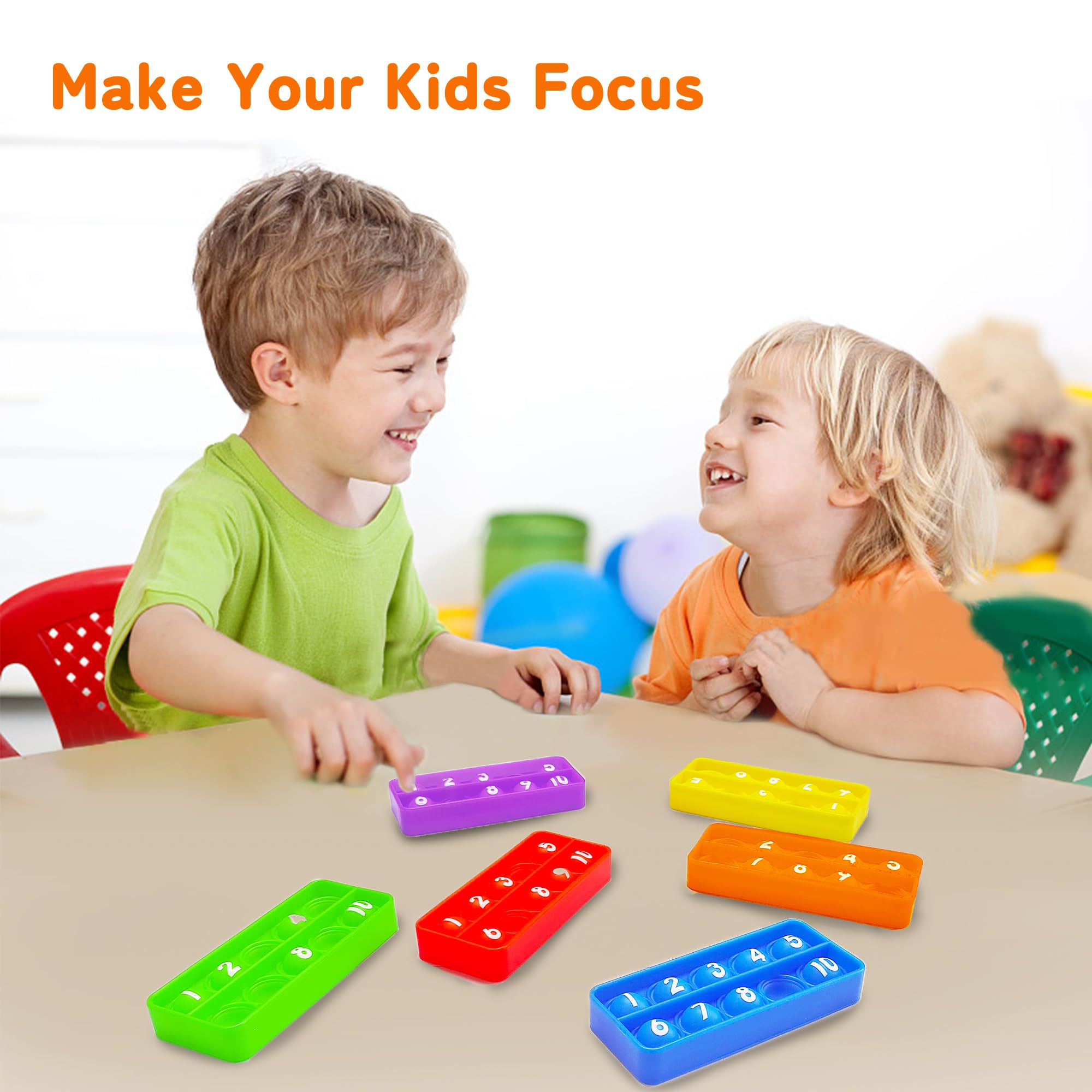 Anemeeoke Ten Frame Pop Board counting demo, visual math concepts like addition and patterns.
