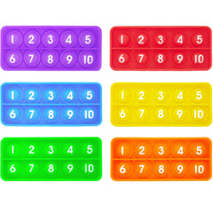 Anemeeoke Ten Frame Pop Board front view, a compact sensory fidget for calm classroom focus.