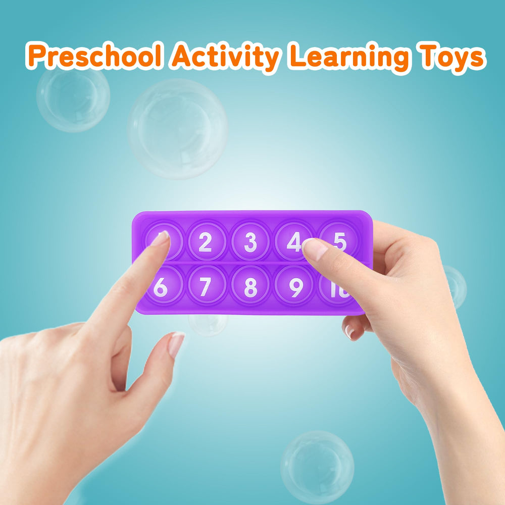 Anemeeoke Ten Frame Pop Board gift set, classroom-ready sensory tool for early learners.