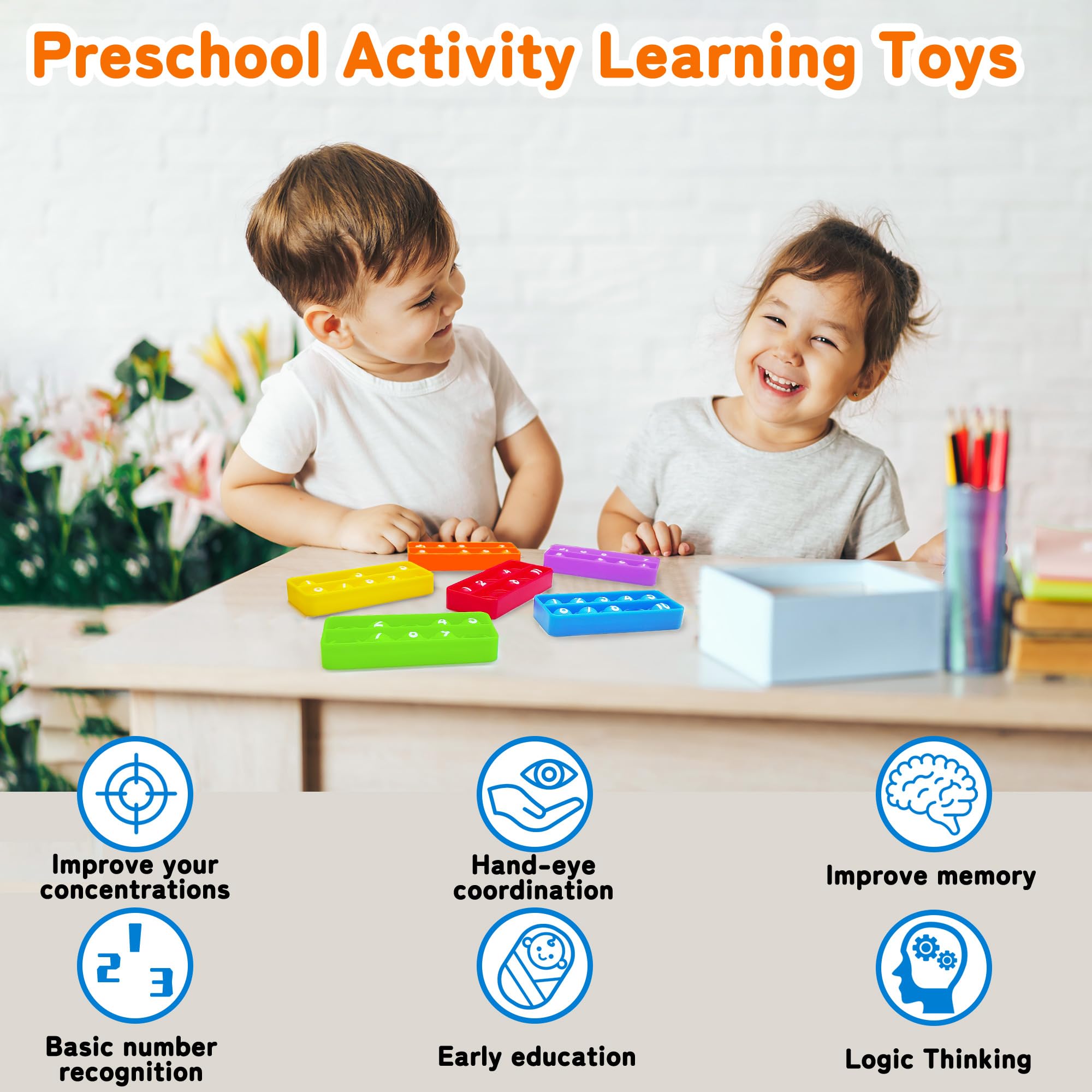 Anemeeoke Ten Frame Pop Board pocket-size, ideal for quick counting activities anywhere.