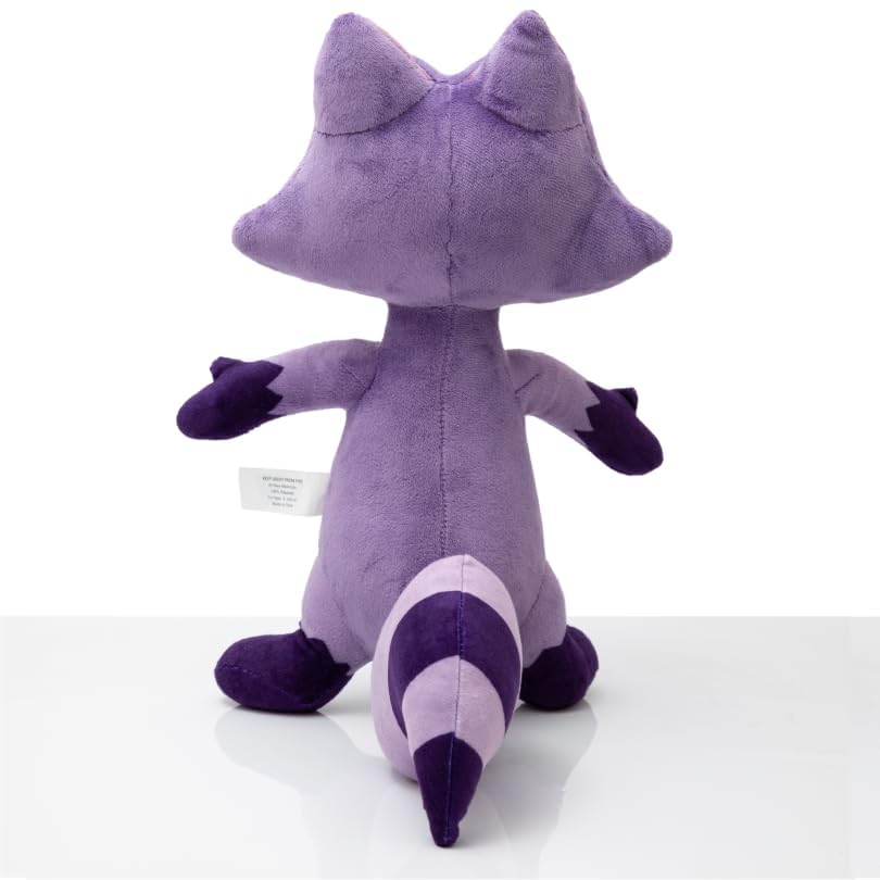 Derek plushie reinforced stitching supports long playtime adventures.