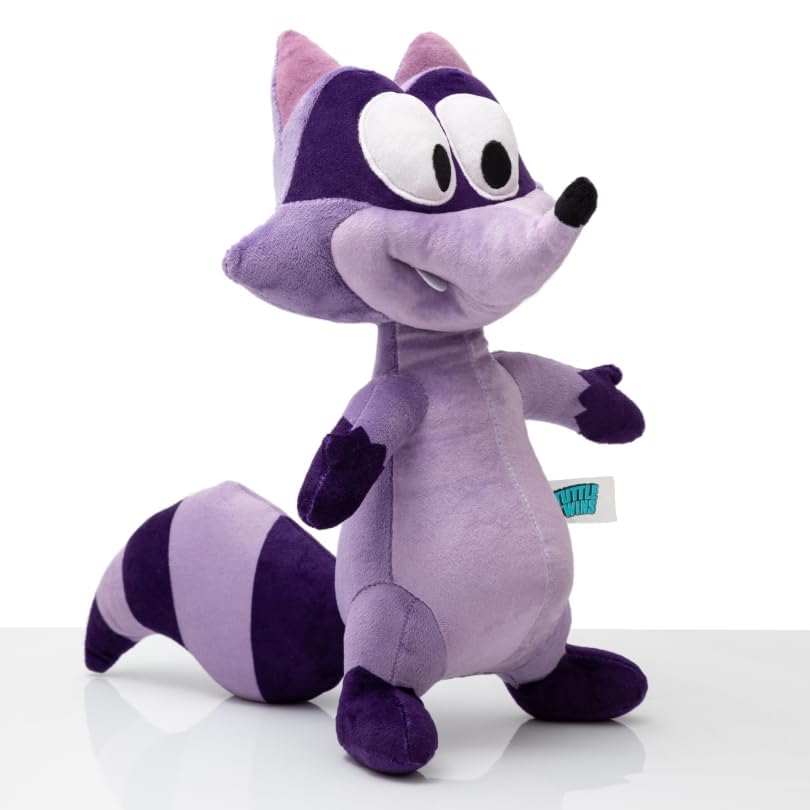 Embroidered features on Derek plushie add charm and character.
