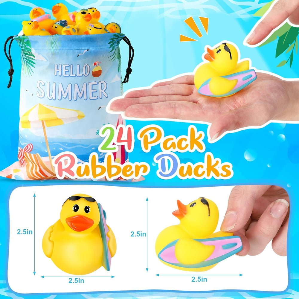 ANGGIKO ducks for jeeps; beach toys for trips and décor.