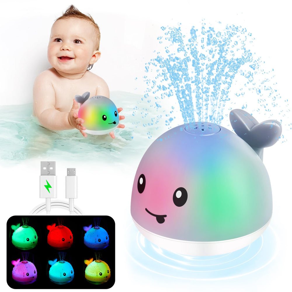 ANGGIKO whale bath toy light-up for engaging bath time play