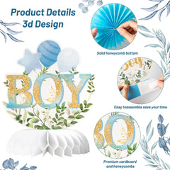 ANGOLIO baby shower decorations ideal for gender reveals and parties.
