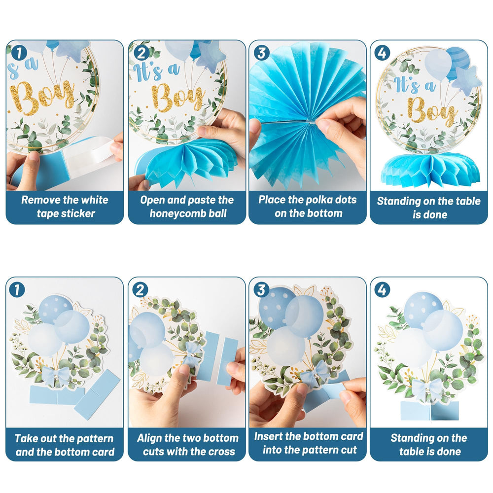 ANGOLIO clear glue included to secure centerpieces for lasting display.