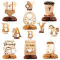 ANGOLIO coffee bean centerpiece adds warm coffee theme to baby shower tables.