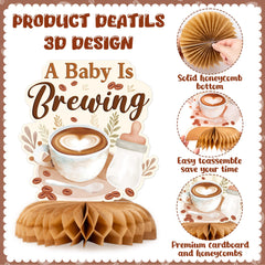 ANGOLIO letter printing centerpiece highlights typography for baby shower photos.
