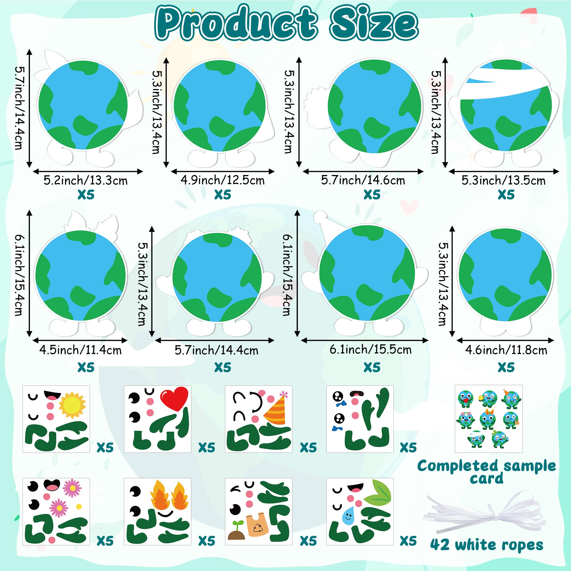 ANGOLIO eight-color earth cardstock offers varied shapes for classroom activities.