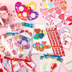 ANGOLIO Valentines classroom gift exchange kit supports easy party planning