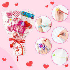 ANGOLIO Valentines heart cardstocks and gift cards ready for personalized messages
