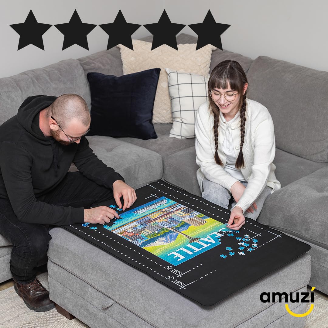Angora Brands puzzle mat roll-up easy storage and transport.