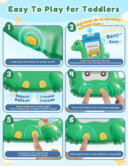 ANhovno dinosaur flashcards provide four play modes to boost engagement