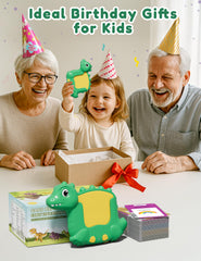 ANhovno dinosaur flashcards travel-friendly and wipe-clean for busy families