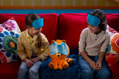 Animagic Baby Garfield packaging shown with lasagna and mask.