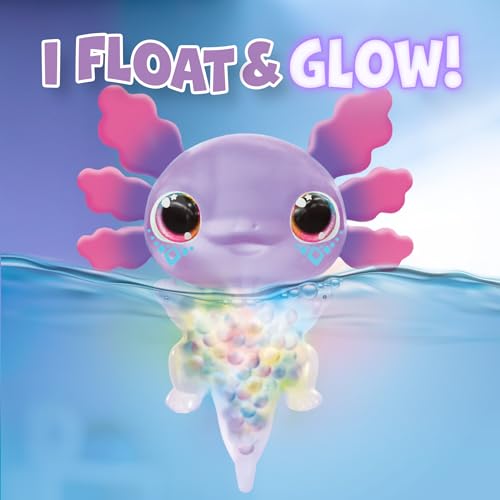Animagic Bubble Reef invites bubbles to dance around the axolotl.