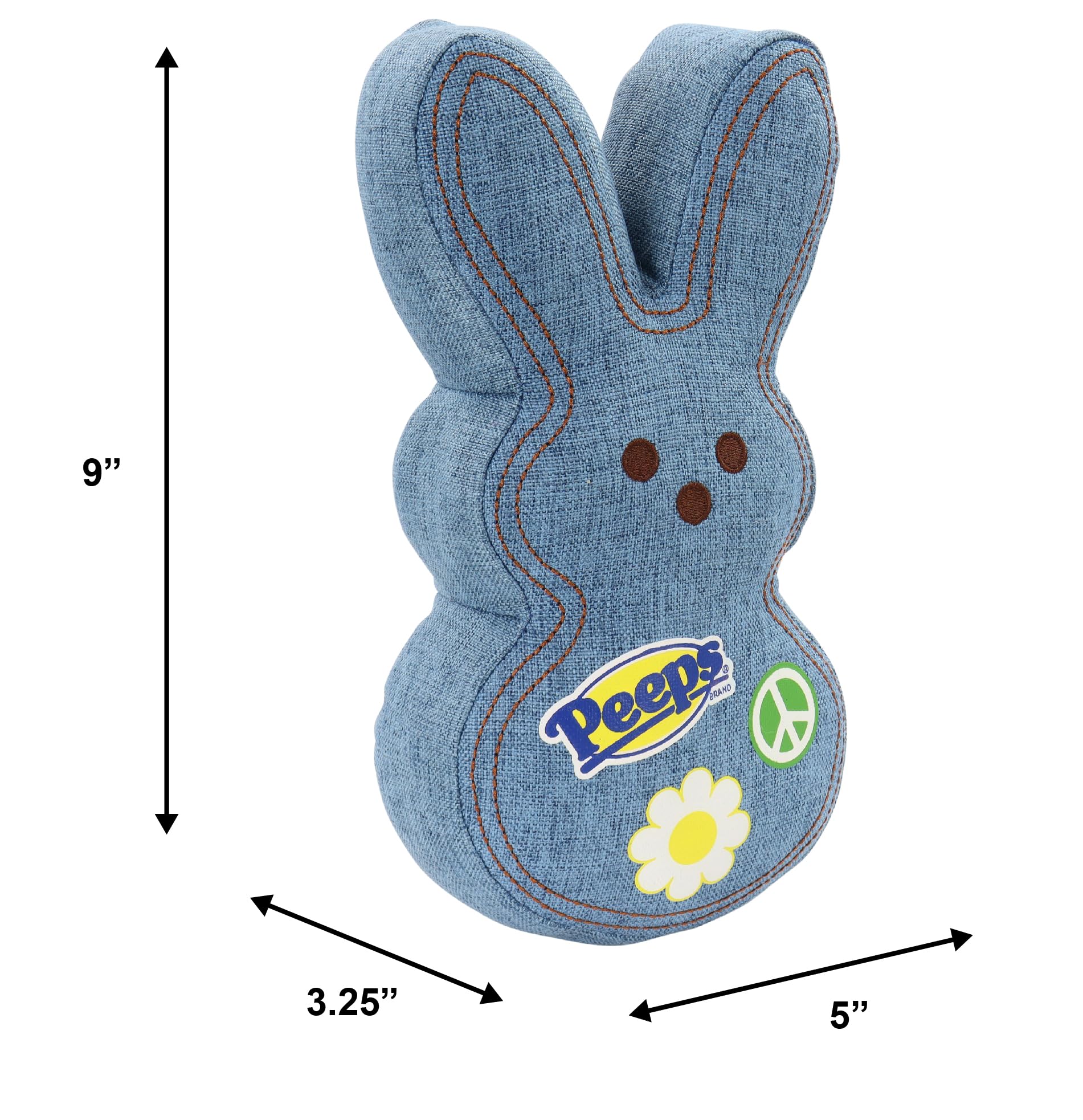 Animal Adventure Shaggy Bunny Peeps close-up shows ultra-soft fabric for hugs.