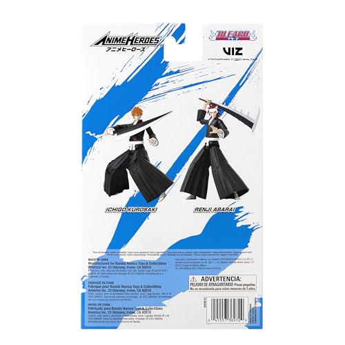 ANIME HEROES Bleach Renji display-ready design fits shelves and desks.