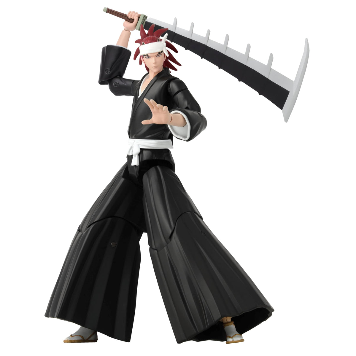 ANIME HEROES Bleach Renji action figure front view with detailed sculpt for display.