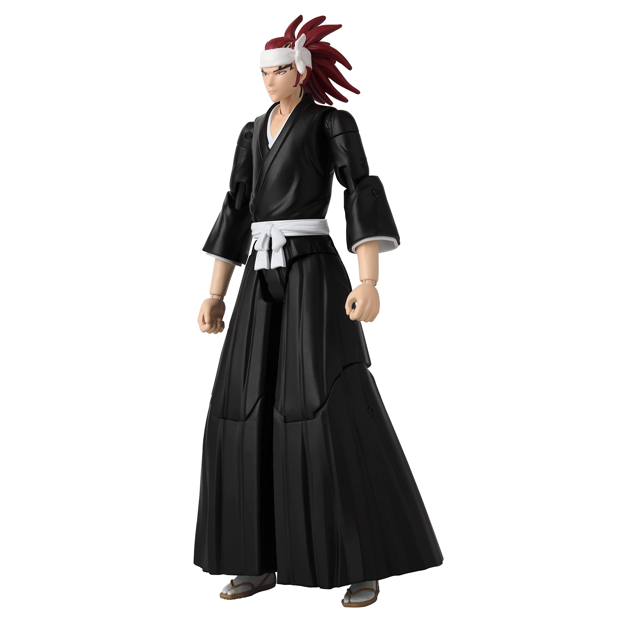 ANIME HEROES Bleach Renji interchangeable hands provide posing versatility for dynamic scenes.