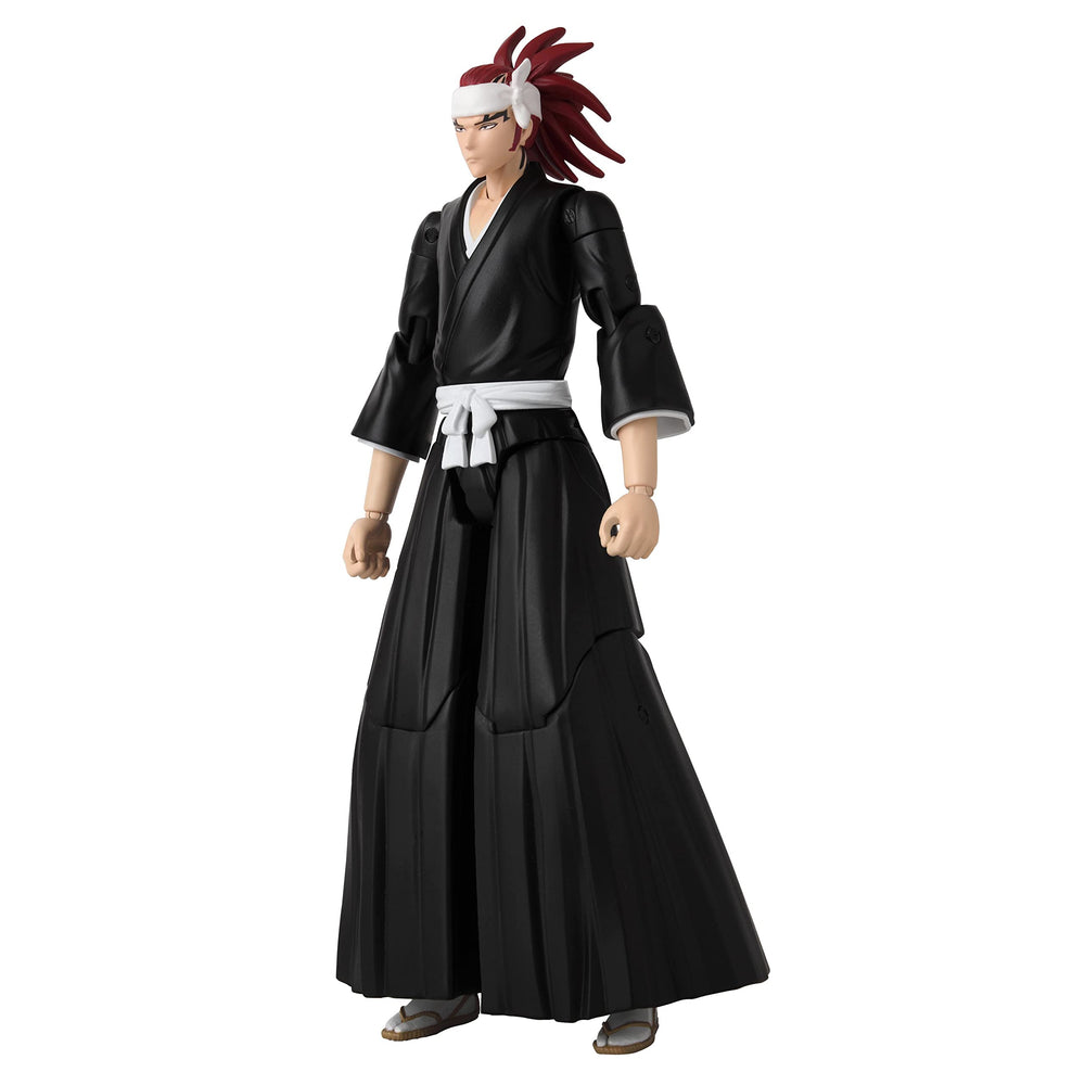 ANIME HEROES Bleach Renji interchangeable hands provide posing versatility for dynamic scenes.
