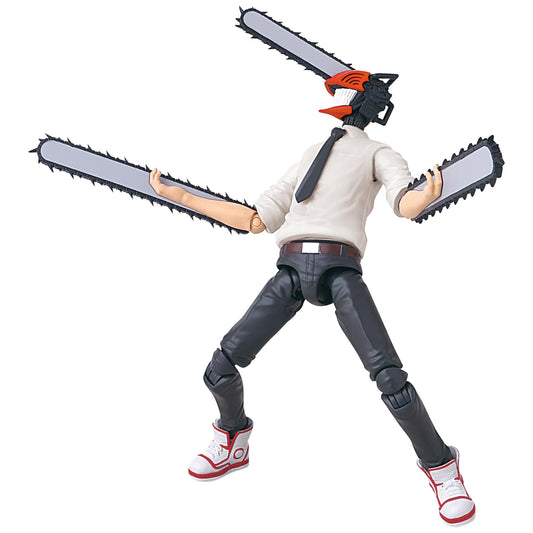 ANIME HEROES Chainsaw Man figure front view for dynamic display and poseability