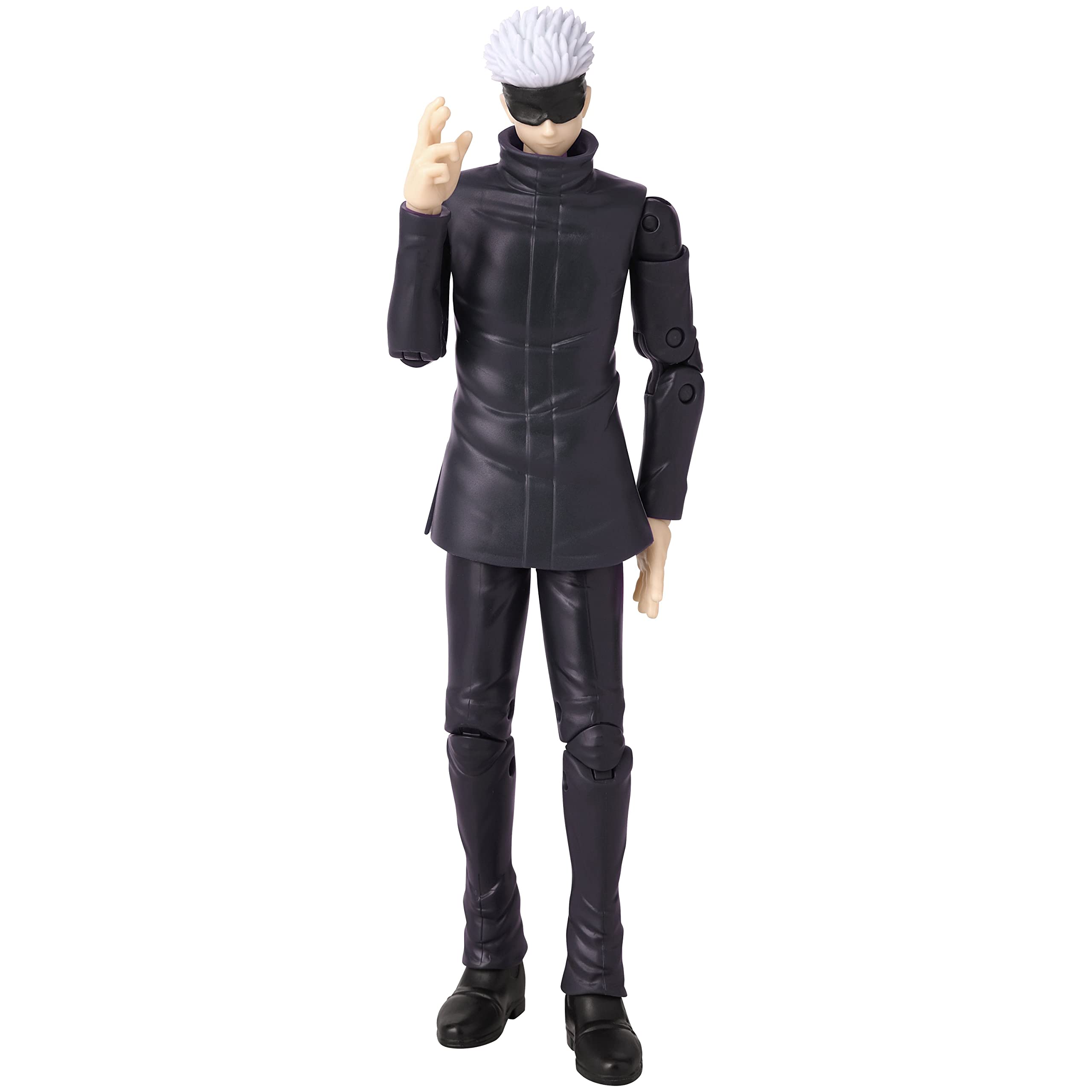Anime Heroes Jujutsu Kaisen Gojo with interchangeable hands for dynamic posing.