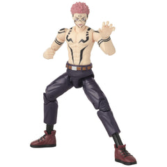 Anime Heroes Sukuna uniform figure close-up reveals textures and sculpting.