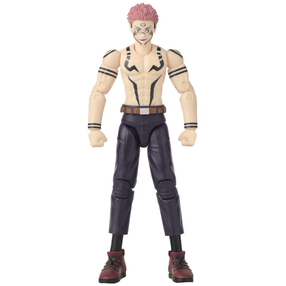 Anime Heroes Sukuna uniform figure side view highlights silhouette and color.