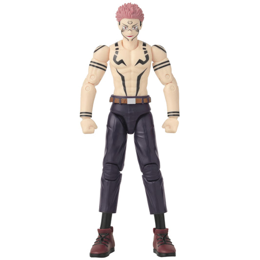 Anime Heroes Sukuna uniform figure side view highlights silhouette and color.