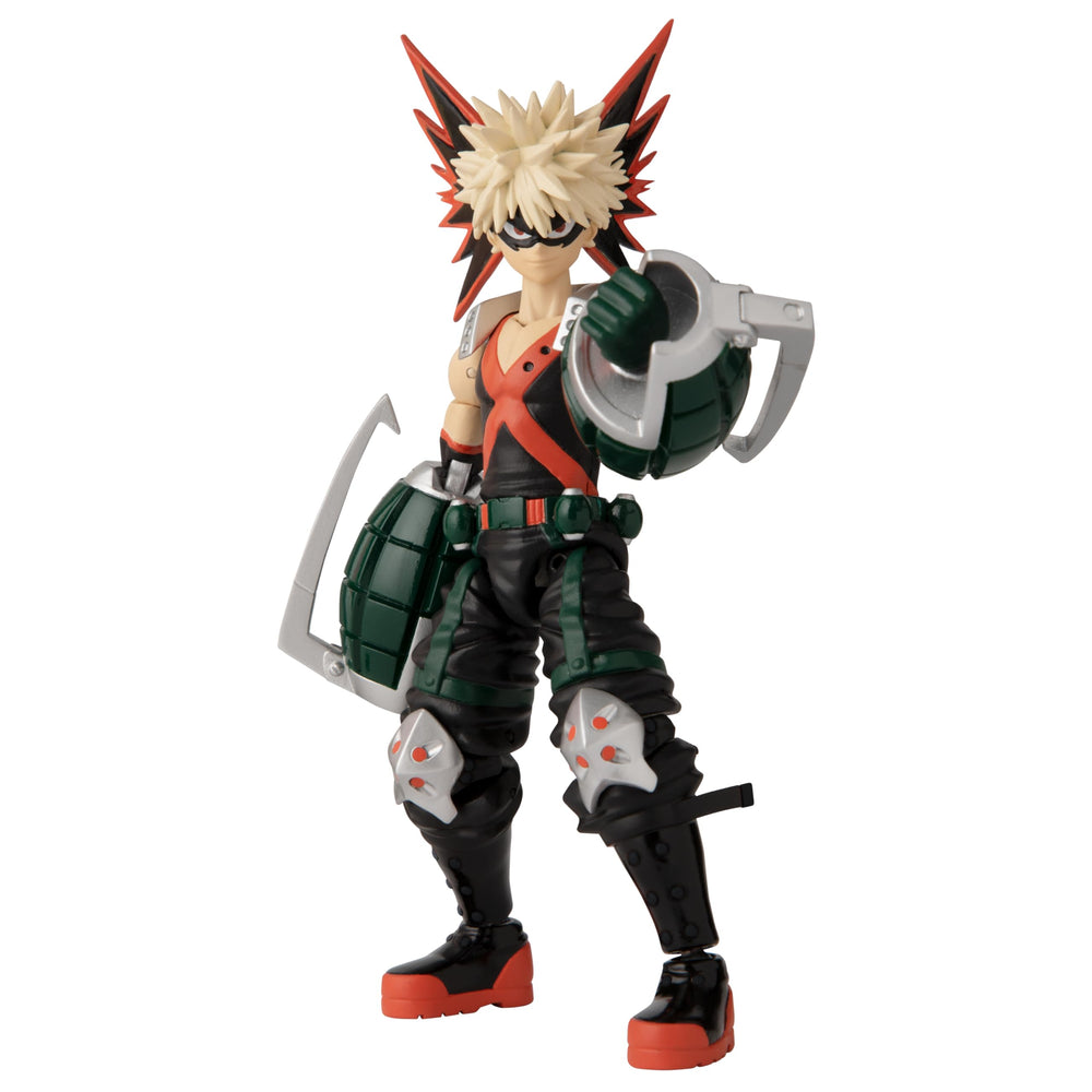 Katsuki Bakugo figure with character-specific accessories for battle recreations.