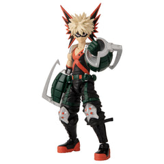 Katsuki Bakugo figure with character-specific accessories for battle recreations.