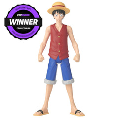 ANIME HEROES Mega One Piece Luffy figure side pose for dynamic display