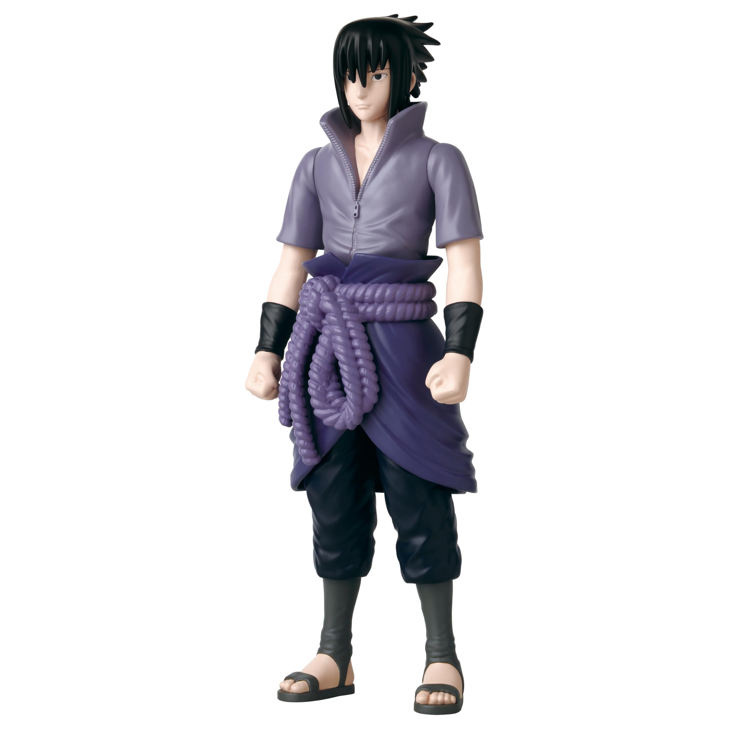 ANIME HEROES Sasuke Uchiha figure side profile shows dynamic pose and style.